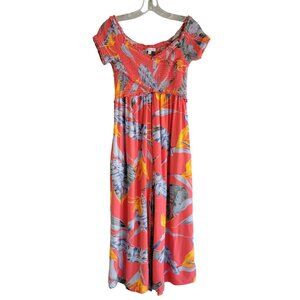 Patrons Of Peace Tropical Floral Jumpsuit Size M